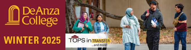 De Anza College Winter 2025 - Tops in Transfer and more!